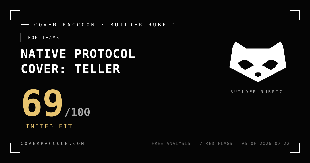 Native Protocol Cover: Teller